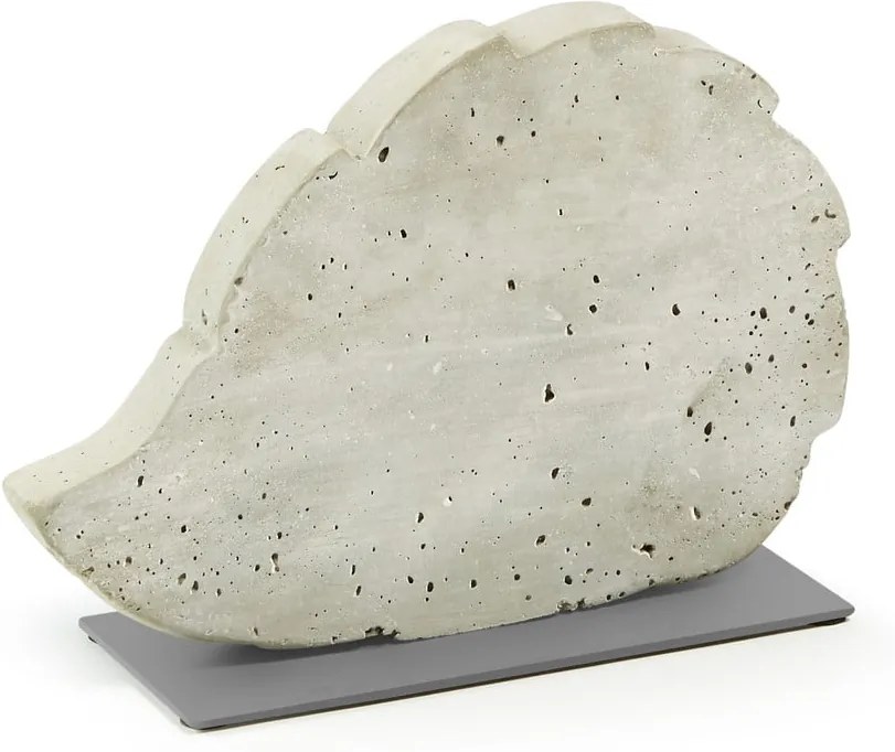 Decorațiune din ciment La Forma Sens Hedgehog, 30 x 20 cm, alb