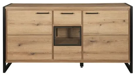 Bufet Soho Nordian Oak 3 Usi Si 1 Sertar 151 Cm