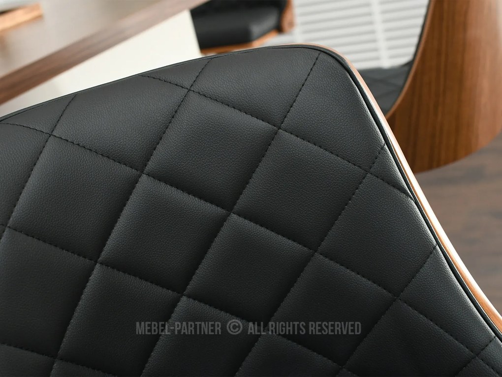 Scaun Haire (nuc închis + negru). 1110585