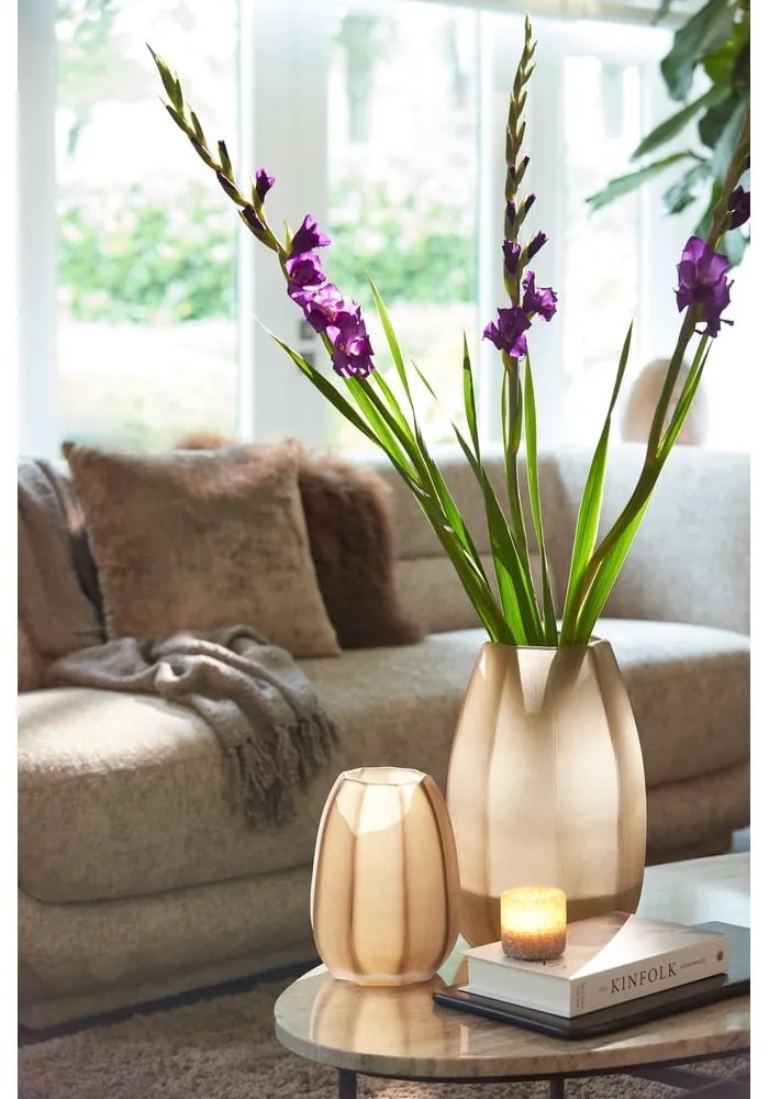 Sfeșnic pentru lumânări pastilă din sticlă Morita – Light & Living