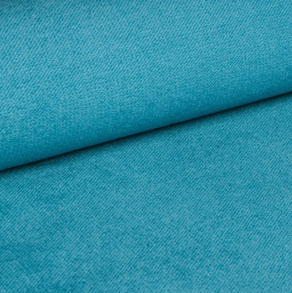 Pat tapițat boxspring GLORIEN VELVET 80x200 cm turcoaz Saltele: Saltea cu arcuri Bonell