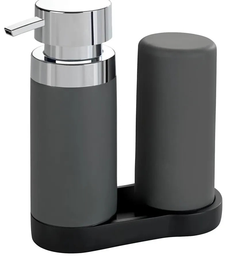 WENKO 54735100 - Stație de curățare EASY SQUEEZ-E, 15 x 18 cm, gri/gri