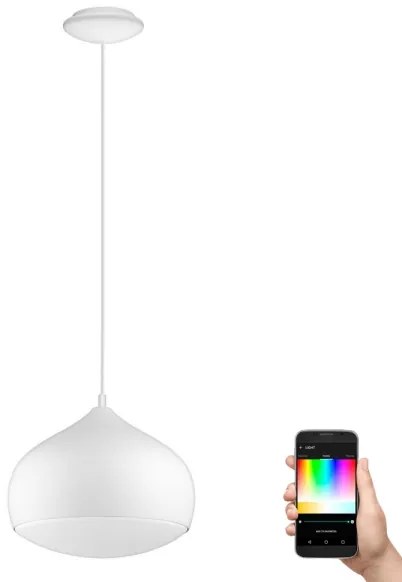 Eglo 98047 - Lustră suspendată COMBA-C LED RGBW dimabilă pe cablu LED/18W/230V BT