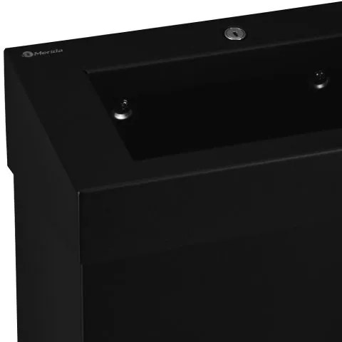 Coș de gunoi suspendat Stella, 27 l, negru