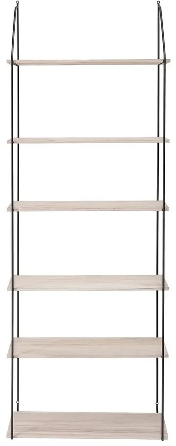 Etajeră din lemn paulownia Bloomingville Lea, natural