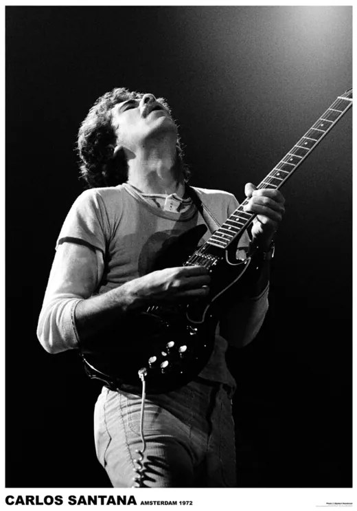 Poster Carlos Santana - Guitar, (59.4 x 84.1 cm)