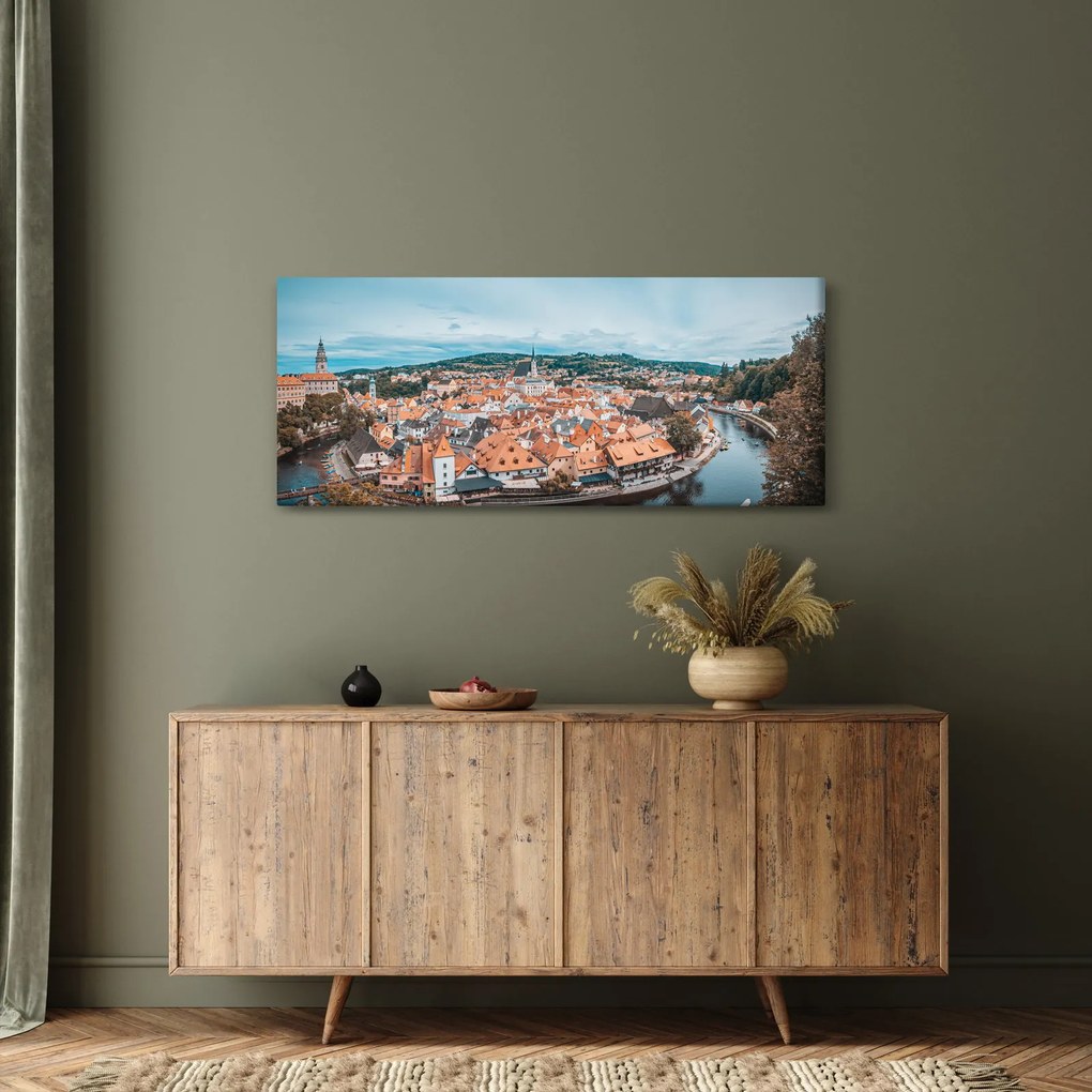 Tablou - Krumlov din Cehia (120x50 cm)