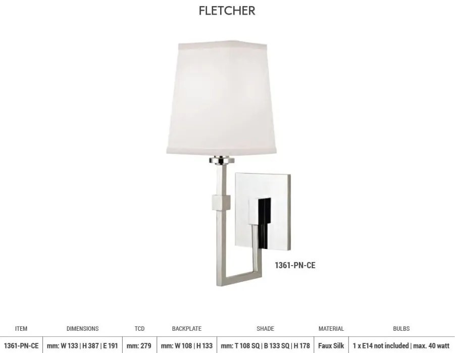 Aplica de perete design clasic FLETCHER