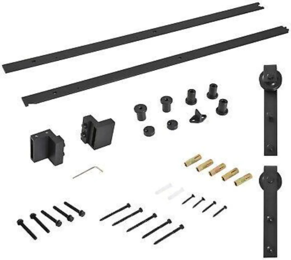 Usa hambar glisanta Barn Door Nu, Alb, Folie Decor