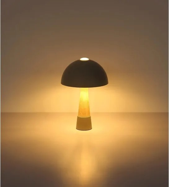 Globo 51070110 - Lampă de masă PAULIN 1xE27ILLU/40W/230V gri