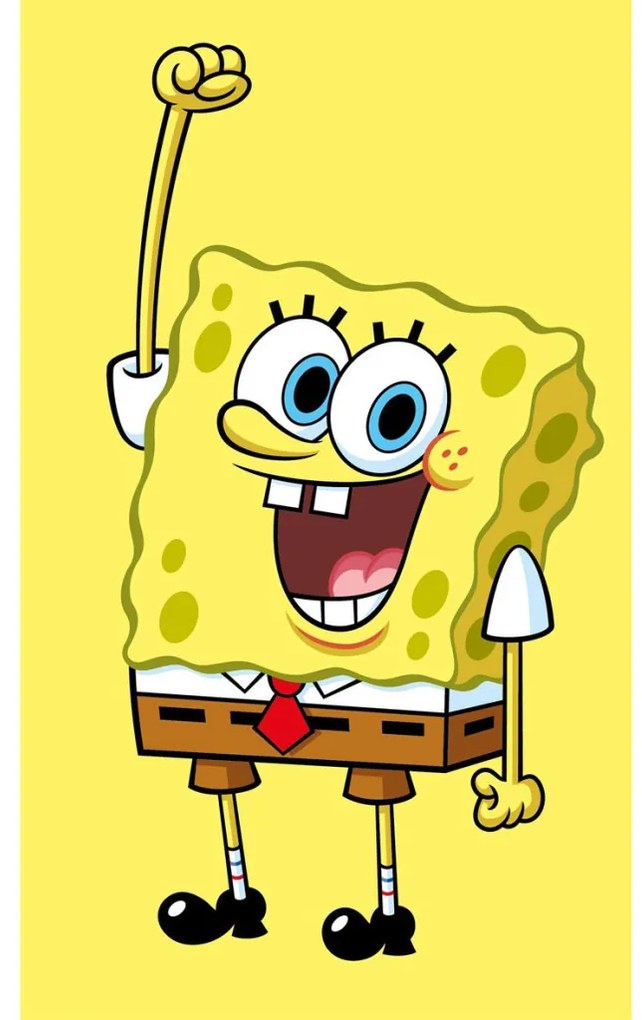 SpongeBob Yellow prosop de mână și față, prosop 30x50cm