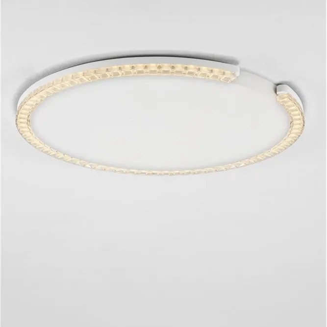 Plafoniera circulara aluminiu alb GREAMY D-65cm