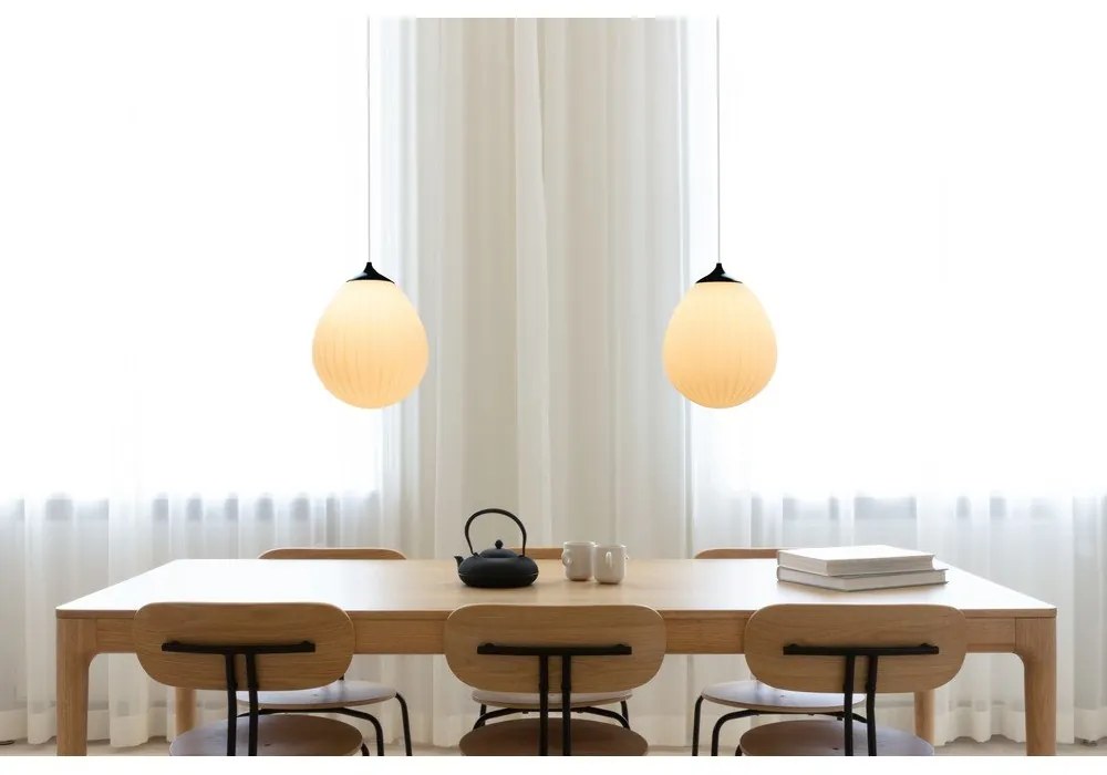 Abajur negru-alb ø 27 cm Around the World Medium – UMAGE