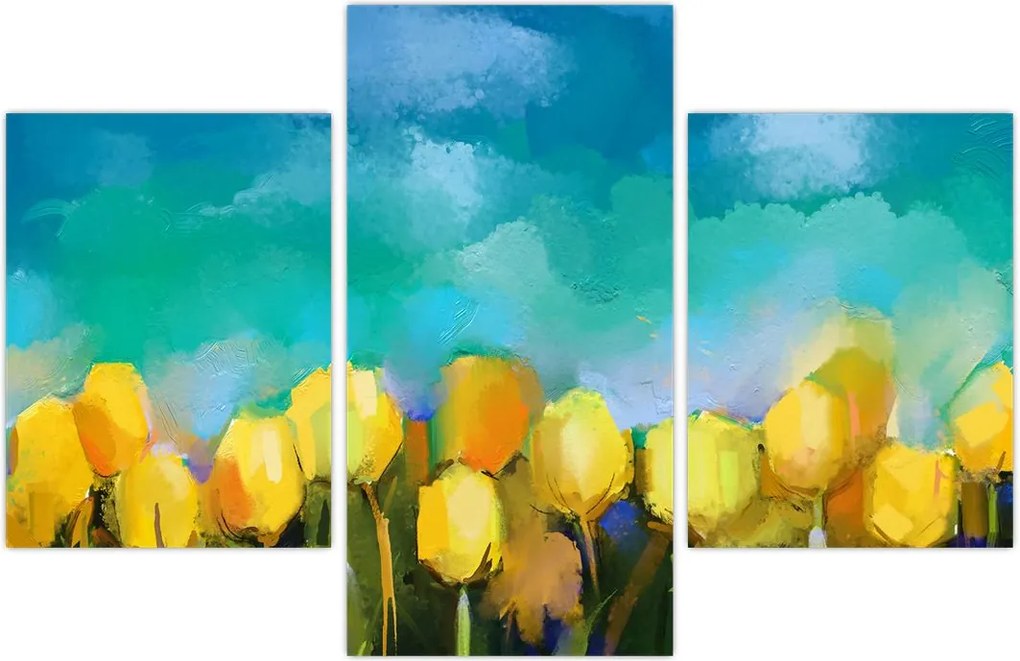 Tablou - Lalele galbene (90x60 cm)