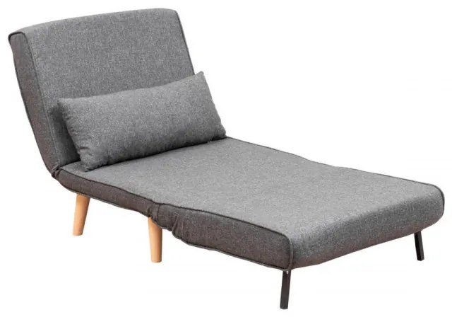 Canapea Extensibilă cu 1 Loc Folde Single, Gri Inchis