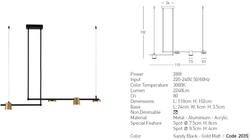 Lustra LED moderna stil minimalist Agnes