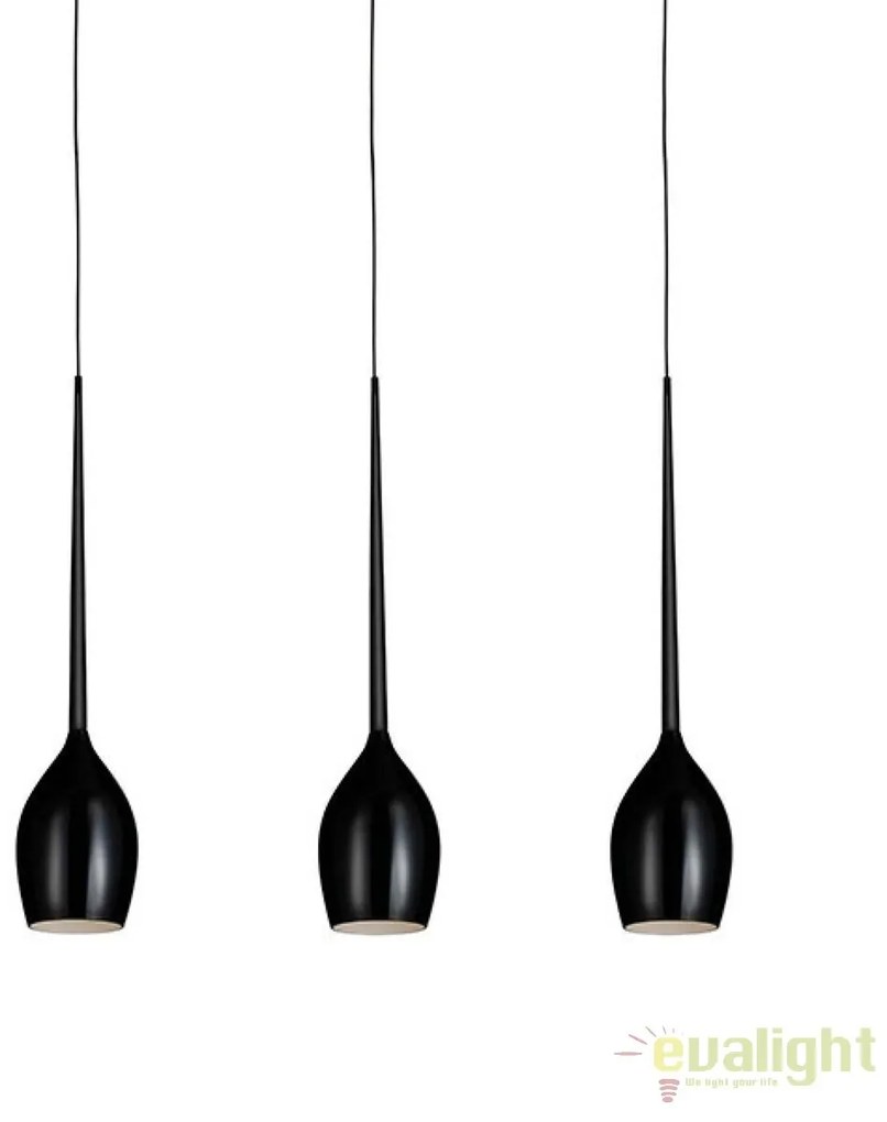 Lustra moderna Izza 3 BLACK