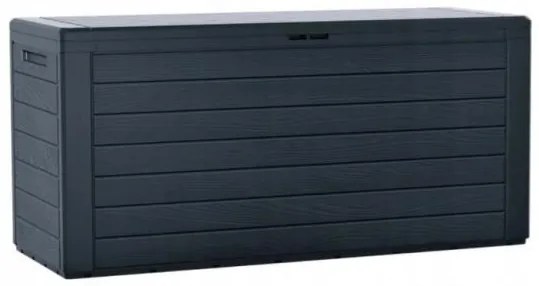 Lada depozitare de gradina, antracit, 116x44x55 cm, Woodenbox