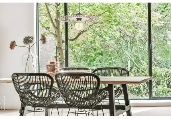 Lustră pe cablu FALCO 1xE27/60W/230V d. 40 cm bej