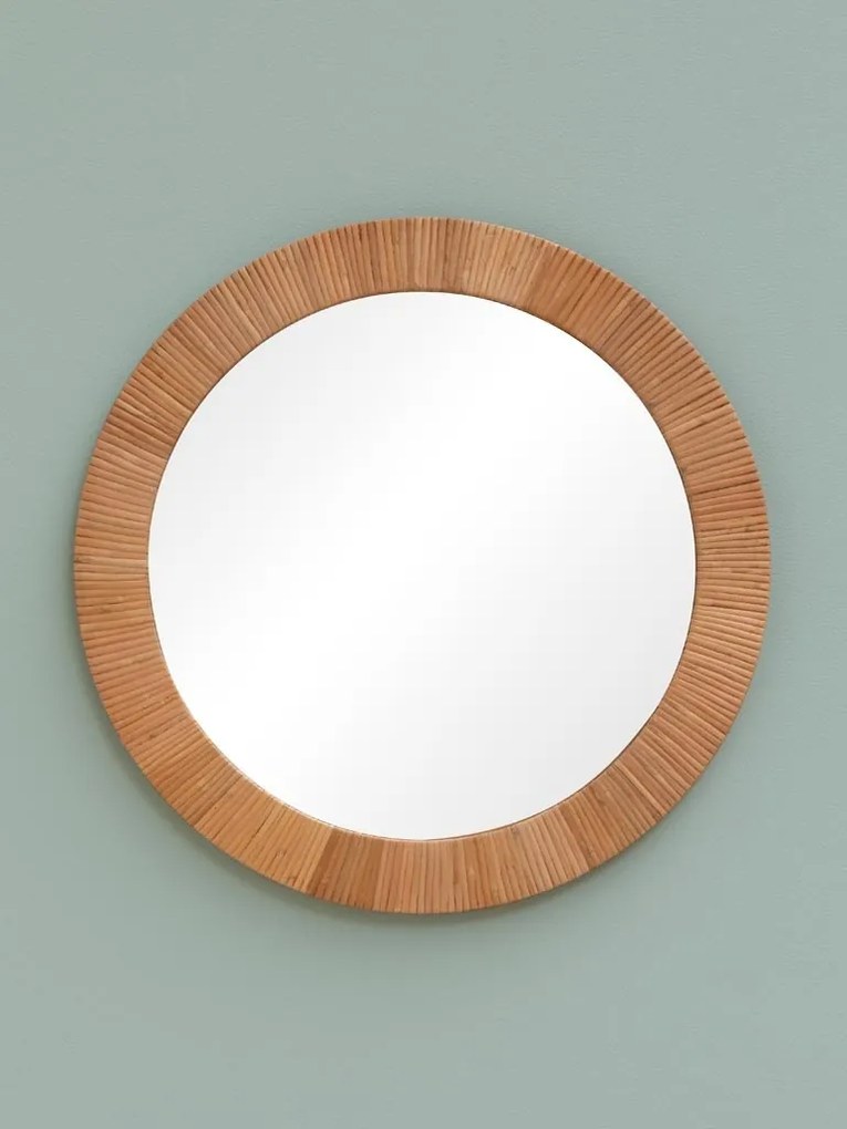 Oglinda rotunda din rattan , diametru 50 cm, " Rita "