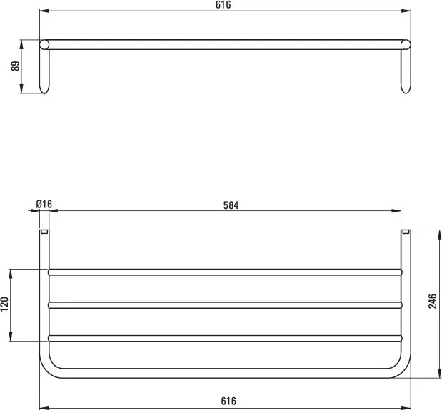 Silia Raft, canelat Finisaj: Alb ADI_A531