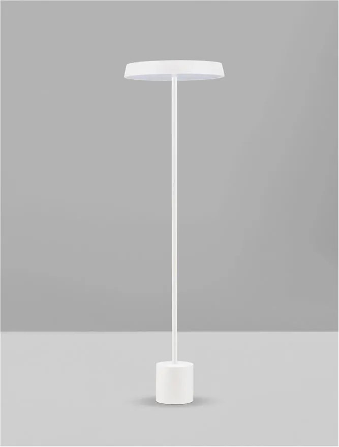 Lampa de podea LED design modern VETRO alb, D-40cm