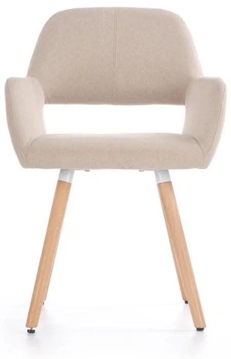 Scaun de bucaterie Leroy, bej/fag
