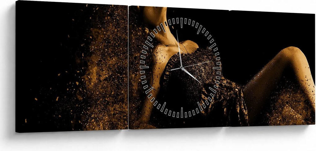 Tablou - Femeia din aur (cu ceas) (90x30 cm)