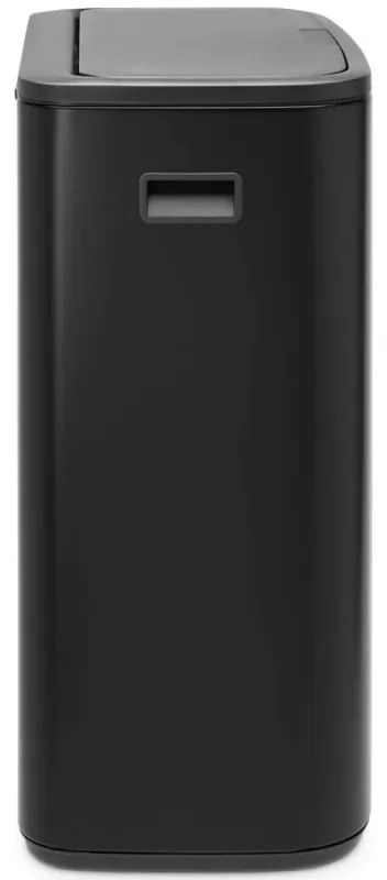 Coș Brabantia Bo Touch 1003218, 2x30 l, Deschidere lină și silențioasă, Deschidere mare, Negru mat