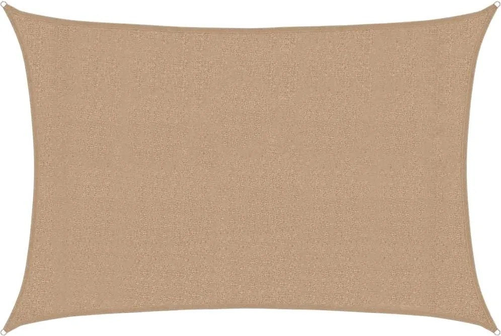 vidaXL Pânză parasolar, gri taupe, 3x4,5 m, HDPE, 160 g/m²
