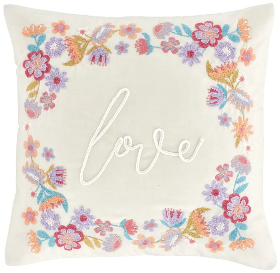 Pernă decorativă din amestec de in 45x45 cm Love – Catherine Lansfield