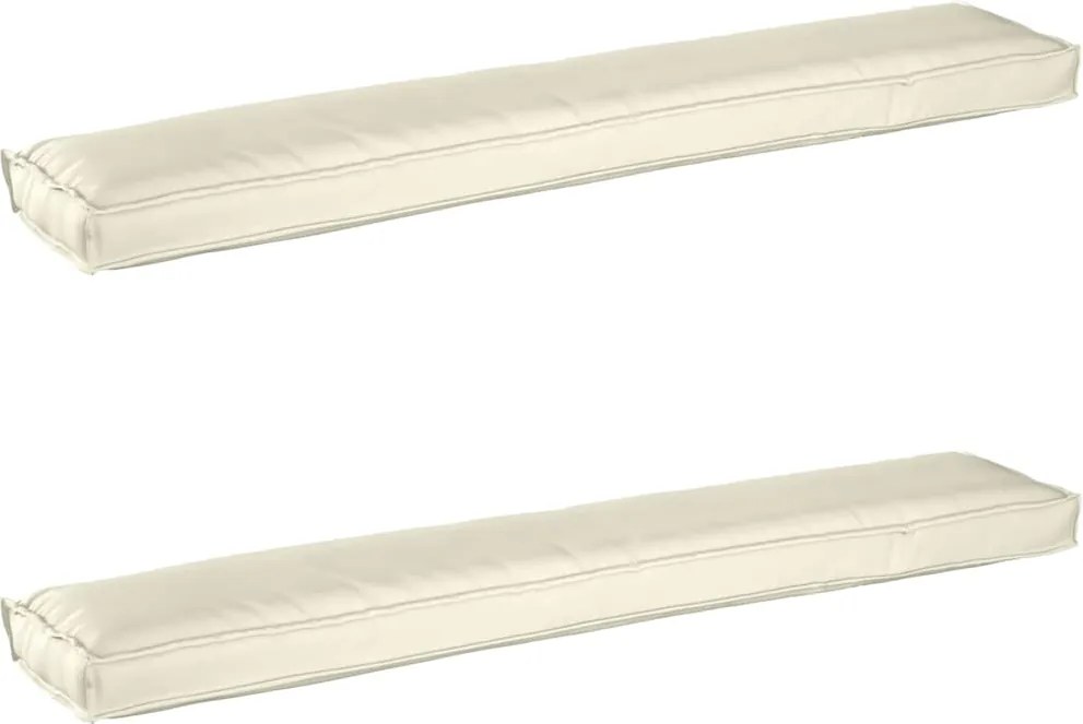 vidaXL Set de perne pentru palet 2 pcs Crem 200 x 40 x 8 cm