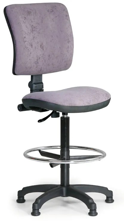 Scaun de lucru Milano II cu suport pentru picioare, gri