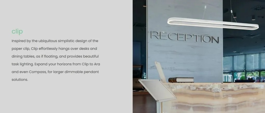 Lustra LED suspendata Clip pendant 120cm