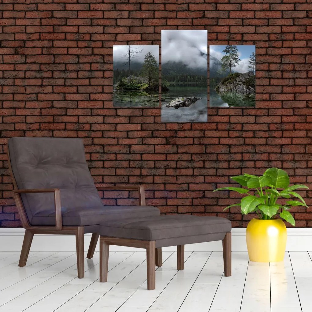 Tablou cu pomi în lac (90x60 cm)