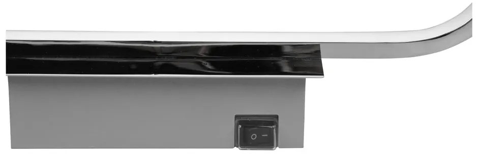 Aplică de perete argintiu-lucios LED (lungime 60 cm) Gianni – Trio