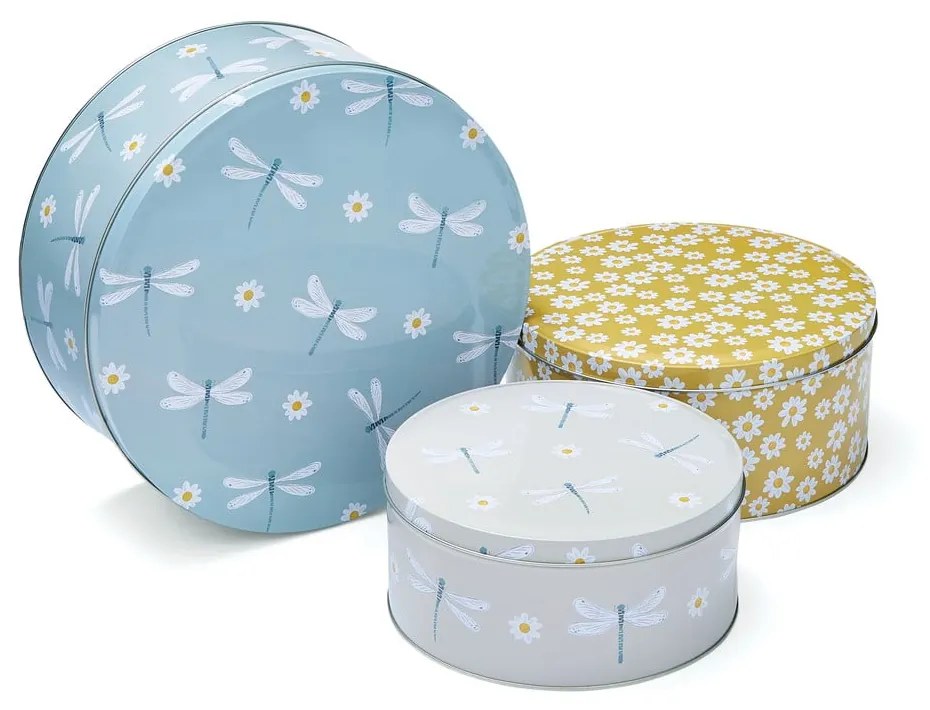 Recipiente de alimente 3 buc. din oțel English Meadow – Cooksmart ®