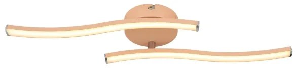 Lustră LED aplicată Globo 67178P TYLER LED/12W/230V 3000K portocaliu