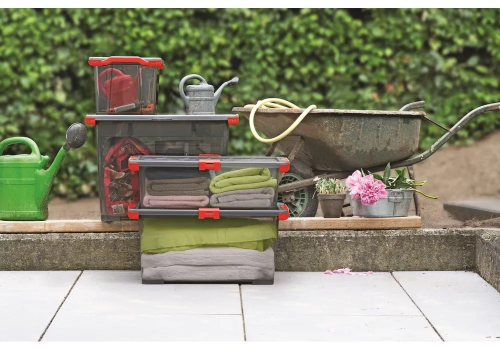 Cutie de depozitare din plastic cu capac Evo Total - Rotho