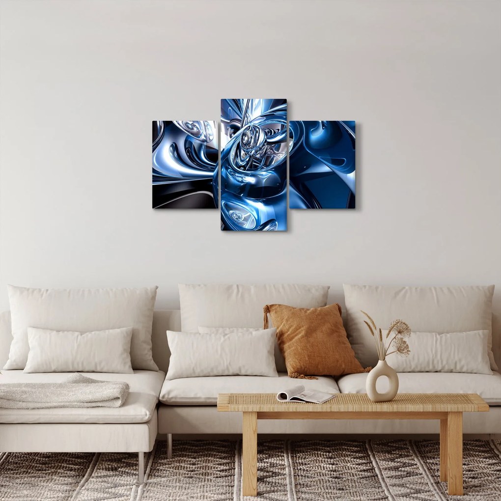 Tablou cu abstracție - cercuri (90x60 cm)