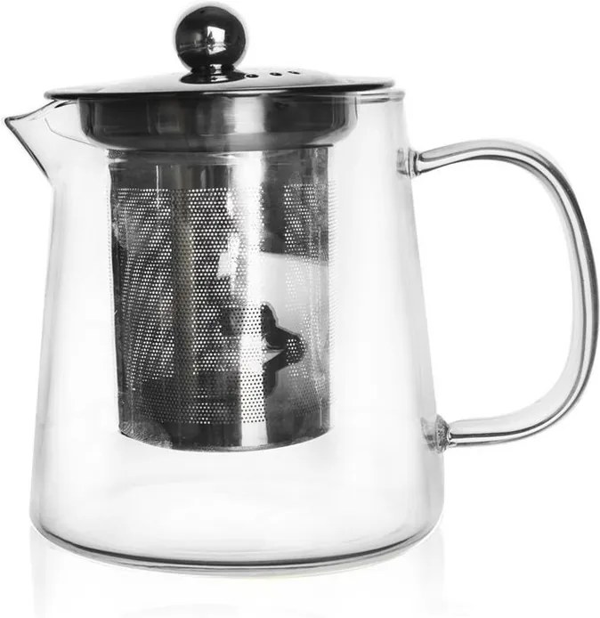 Fierbător Orion, din sticlă, cu filtru, 0,6 l