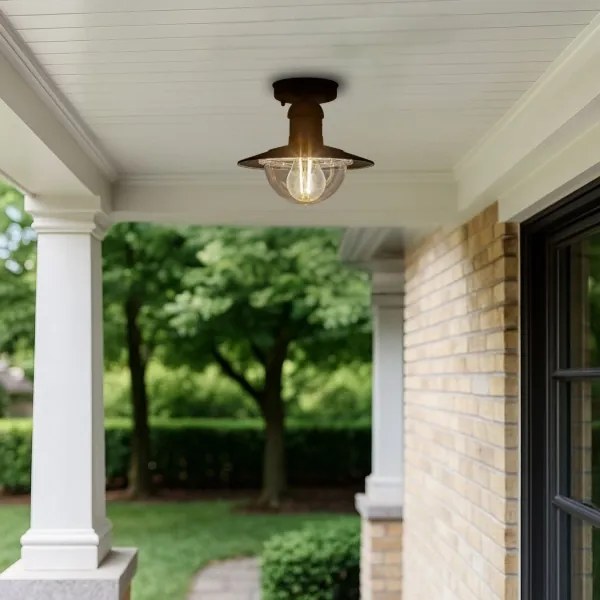 Brilagi - Plafonieră de exterior MOLDE 1xE27/60W IP44 negru