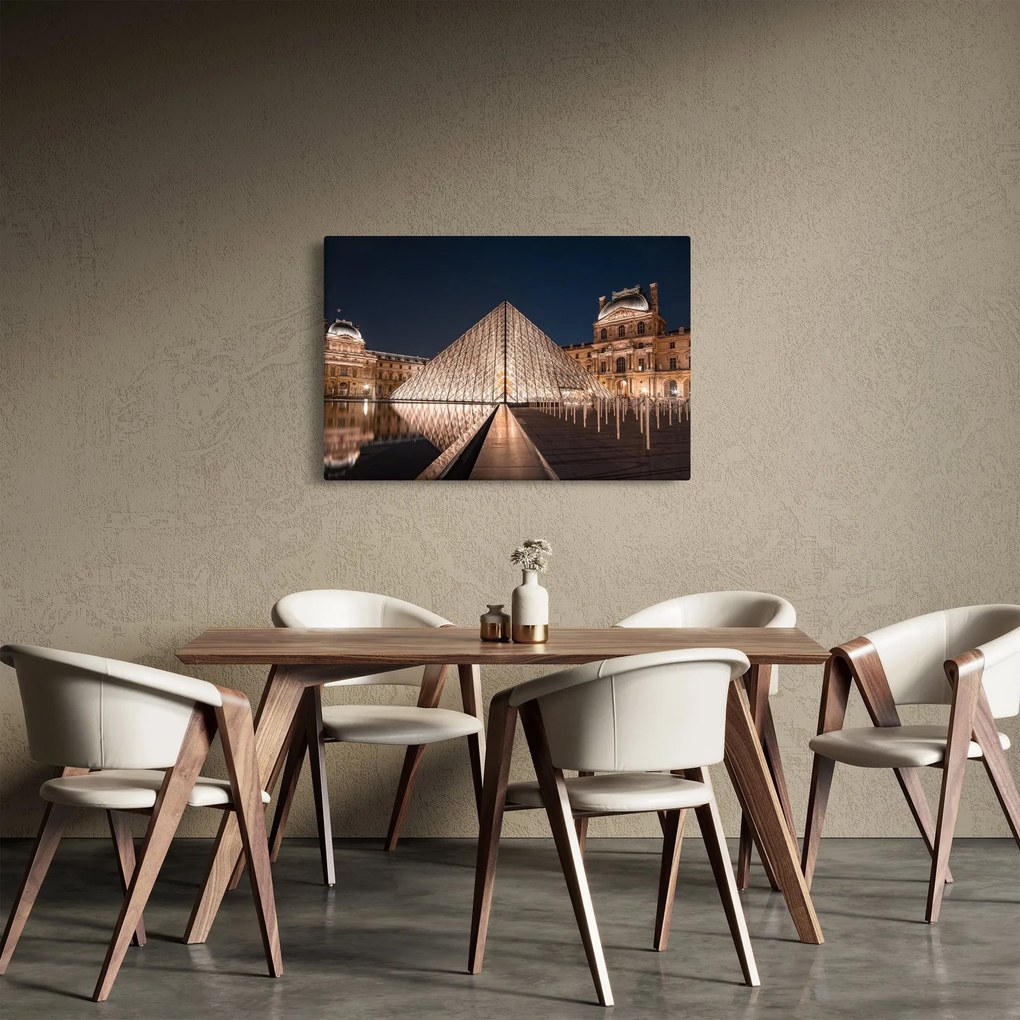 Tablou - Louvre noaptea (90x60 cm)