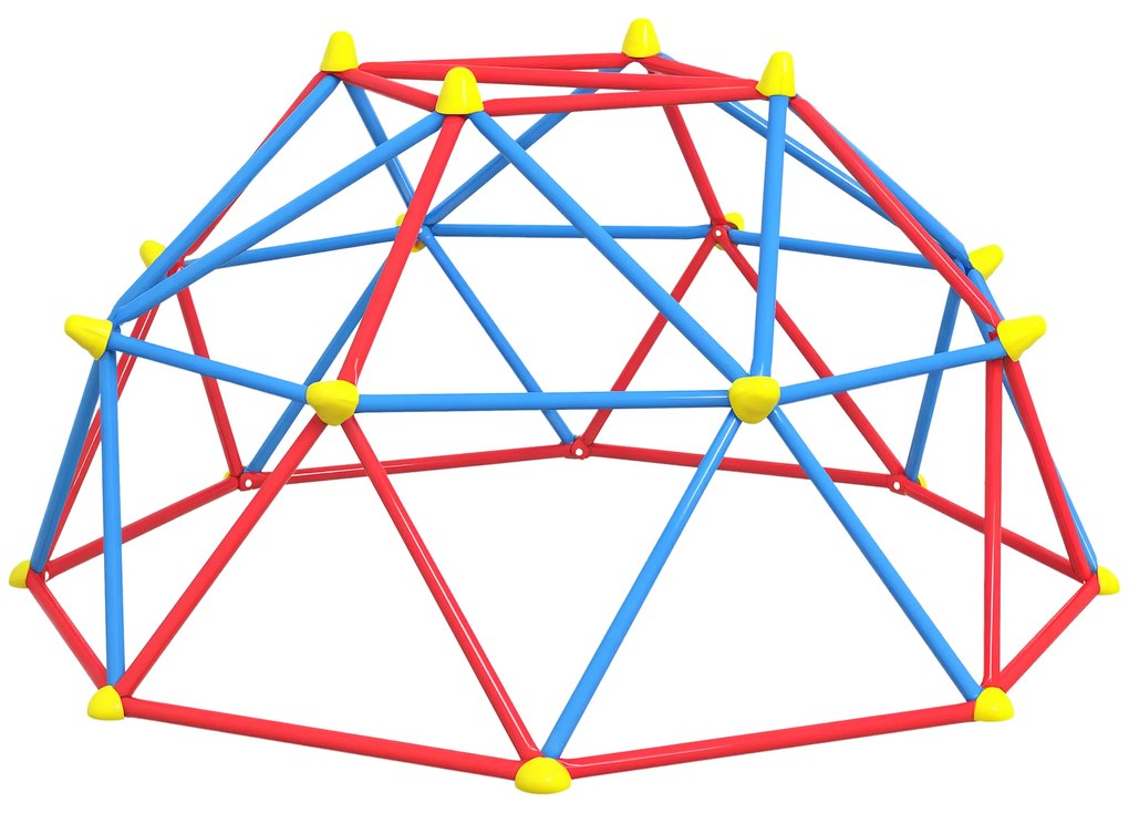 Outsunny Cadru de catarat, Jungle Gym, Turn geometric de catarat in aer liber cu rama din otel rezistenta la rugina | Aosom Romania