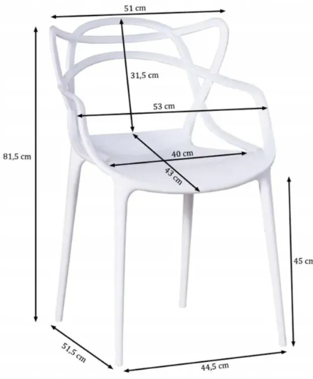 JAKS SCAUN DE SUFRAGERIE DIN PLASTIC AZURO NEAGRĂ