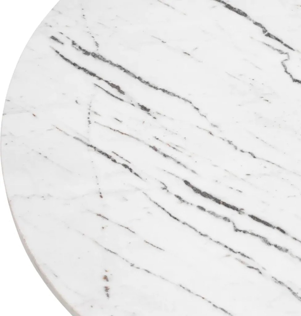 Masuta laterala din marmura alba design elegant LUX Terry