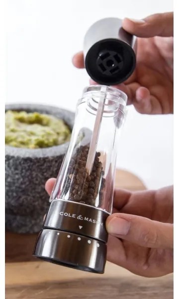 Cole&Mason DERWENT set 2 râșnițe sare și piper, 19 cm, antracit