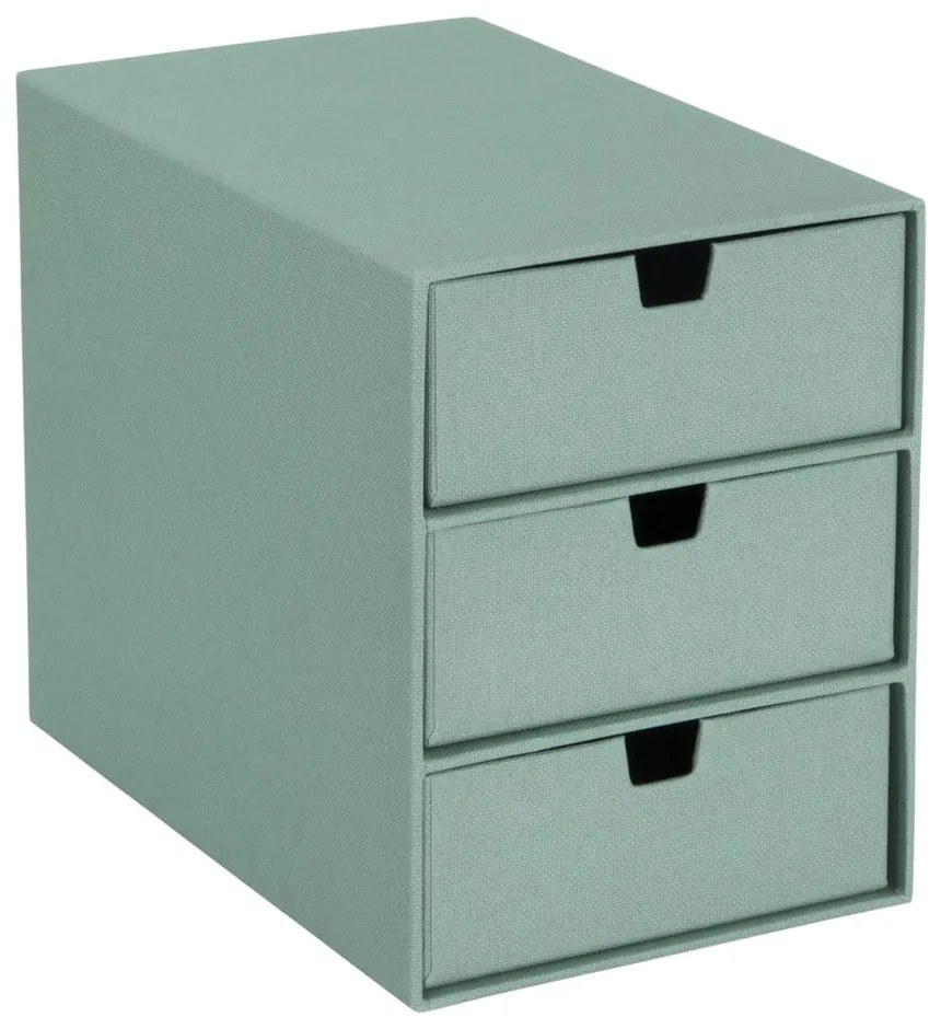 Organizator verde pentru sertar din carton Ingrid Canvas Paper Laminate – Bigso
