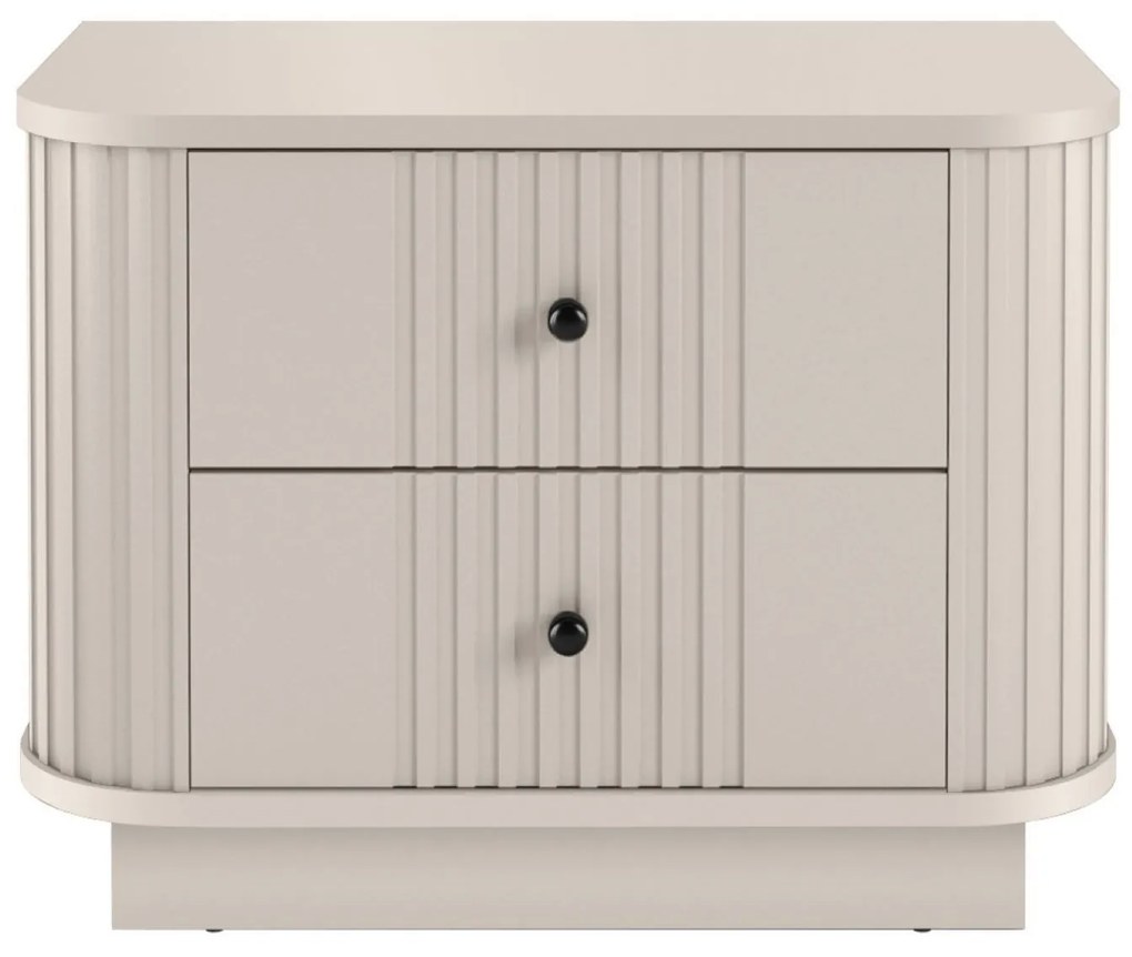 Set noptiere Vesper 56 cm - cașmir / mânere negre