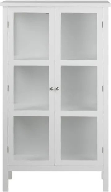 Vitrină cu 2 uși Actona Eton, înălțime 136 cm, alb